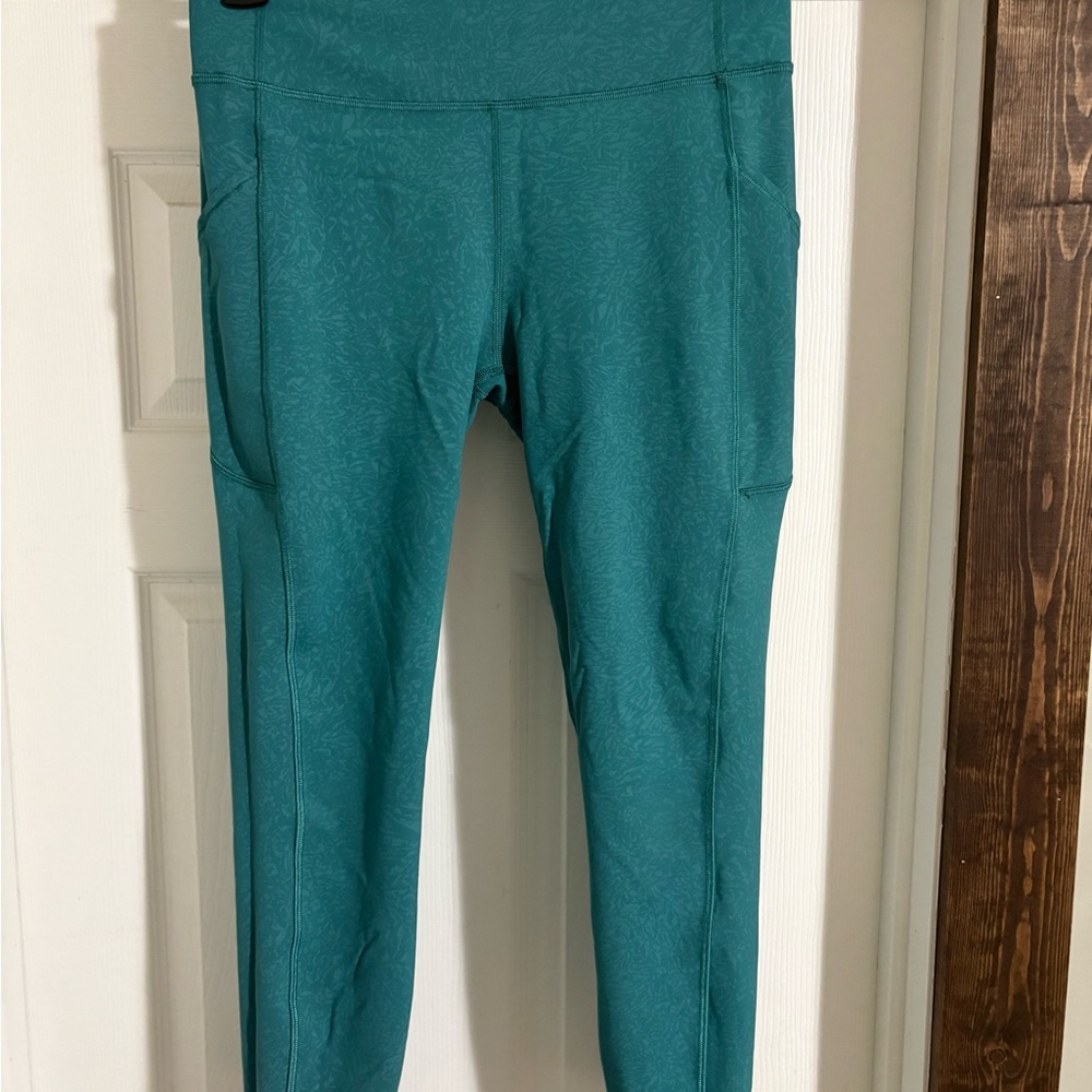 Teal High-Waisted Leggings
